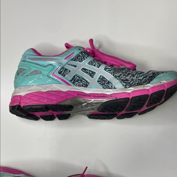ASICS Women's‎ Athletic Shoes - Teal and Pink - Picture 3 of 5